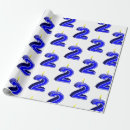 Search for 2nd birthday wrapping paper Blue