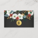 Search for winter business cards Gold