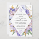 Search for gold purple engagement party invitations Elegant