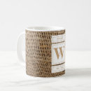 Search for burlap mugs Country