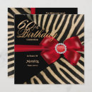 Search for red zebra birthday invitations Elegant