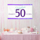 Search for women 50th birthday party decor Typography
