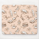 Search for food pattern mouse mats Cherry