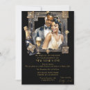 Search for new years eve gatsby invitations Black