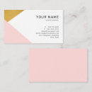 Search for geometric business cards Pink