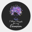 Search for my cousin stickers Purple