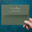 Search for olive green wedding envelopes Modern
