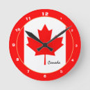 Search for canadian flag clocks Maple leaf