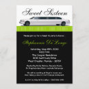 Search for limo birthday invitations Girly