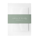 Search for green invitation belly bands Script