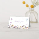 Search for butterflies place cards Floral