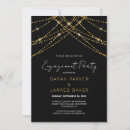 Search for luxury engagement party invitations Black and gold