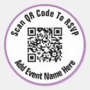Search for purple event stickers Qr code