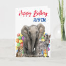 Search for jungle birthday cards Safari
