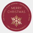 Search for red snowflake stickers Merry christmas