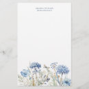 Search for wildflower stationery paper Blue