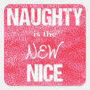 Search for naughty square stickers Santa