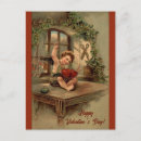 Search for vintage sewing postcards Illustration