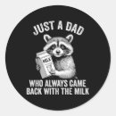 Search for funny racoon stickers Dad