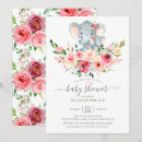 Search for floral elephant baby shower invitations Safari