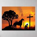 Search for christian cross posters Sunset