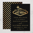 Search for gold foil save the date postcards Black and gold