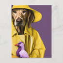 Search for dog with bird postcards Canine