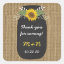 Search for burlap mason jar stickers Bridal shower