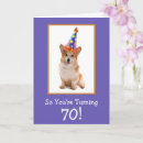Search for 70th dog birthday cards Cute