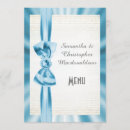 Search for ribbon wedding menus Vintage