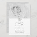 Search for white rose bridal shower invitations Botanical
