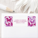 Search for butterflys return address labels Pink