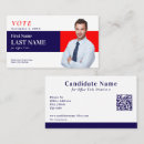 Search for political campaign business cards Vote
