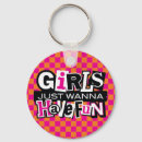 Search for have no fun key rings Pink