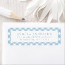 Search for gingham return address labels Check