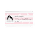 Search for pink penguin return address labels Bird