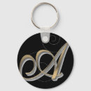 Search for alphabet a key rings Black