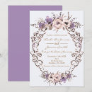 Search for lavender and cream wedding invitations Classy
