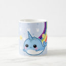 Search for cute narwhal mugs Rainbow