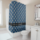Search for royal blue shower curtains Fleur de lis