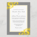 Search for yellow and grey wedding invitations Trendy