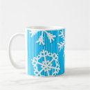 Search for blue and white snowflakes mugs Xmas