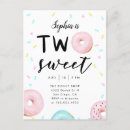 Search for sprinkles second birthday invitations Pink