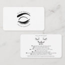 Search for lash extensions business cards Minimalist