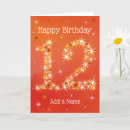 Search for 12th birthday cards Red