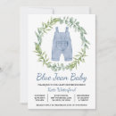 Search for overalls baby shower invitations Denim