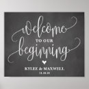 Search for welcome to our beginning wedding signs Modern