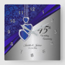 Search for sapphire wedding anniversary clocks Couple
