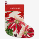 Search for poinsettia christmas stockings Flowers