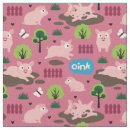 Search for farm animals fabric Pigs